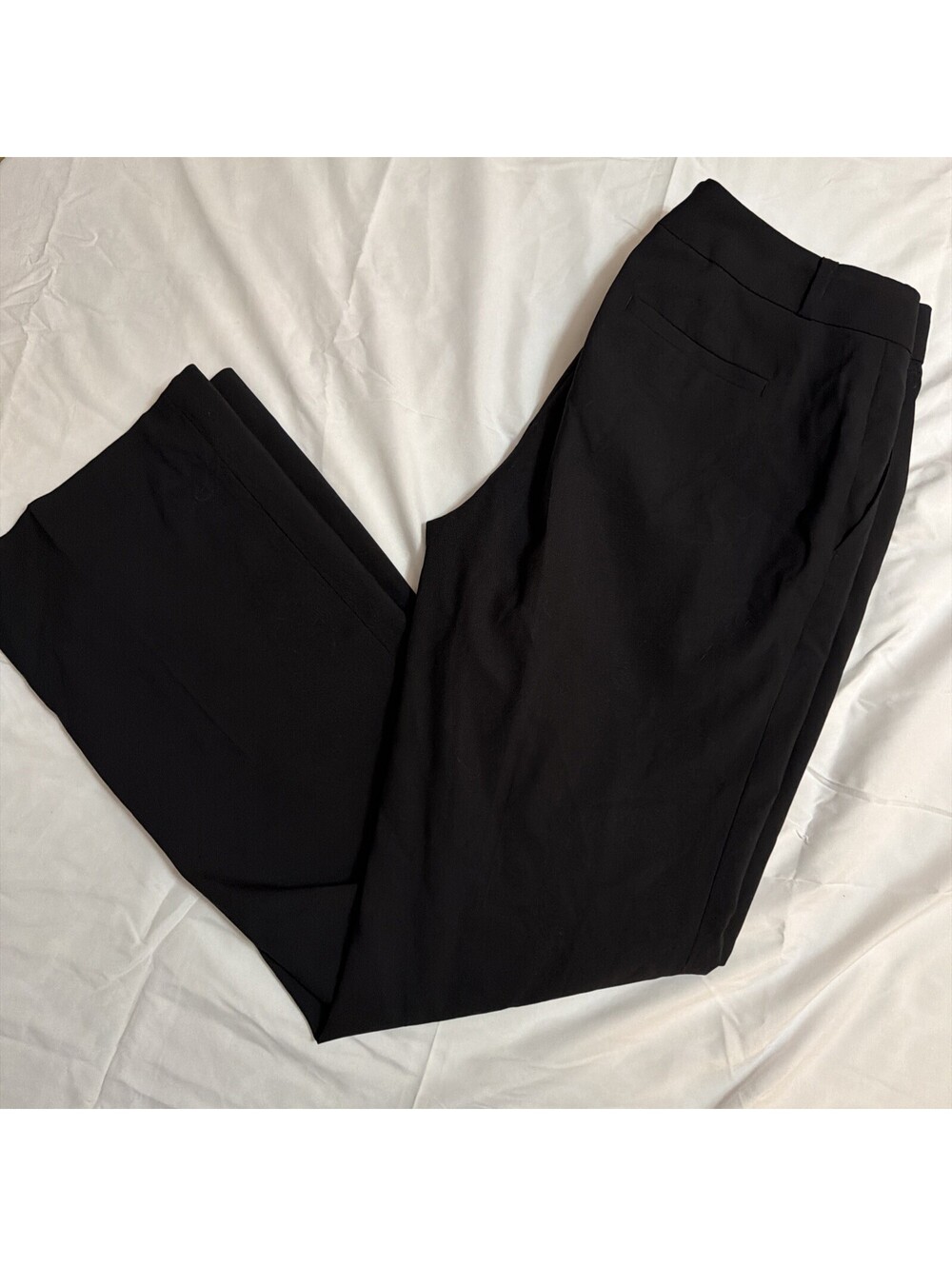 Womens Banana Republic Martin Fit Straight Leg Dress Pant Black Size 6 Mid-Rise